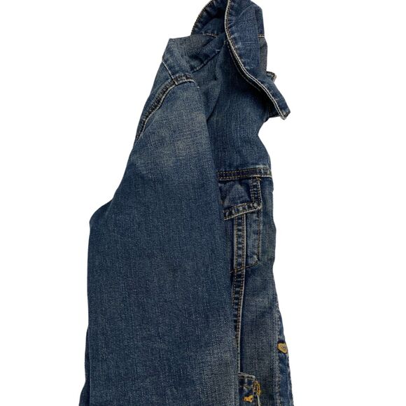 J. CREW Trucker Jacket Womens Small Blue Long Sleeve Denim Collared Button Front - Picture 16 of 16